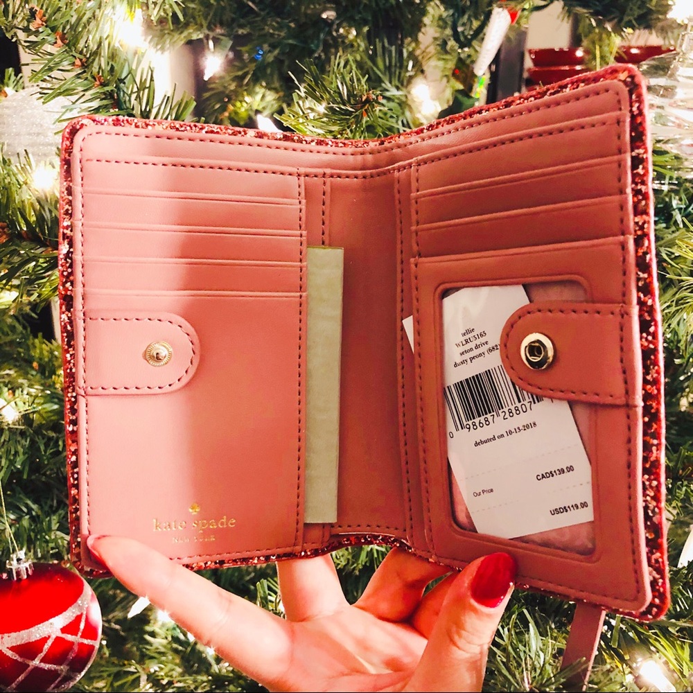 Kate Spade Seton Drive Glitter Tellie Wallet - Picture 3 of 6